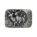 Notting Hill [NHK-136-AP] Solid Pewter Cabinet Knob - Bucks on the Run - Antique Pewter Finish - 1 1/2&quot; W