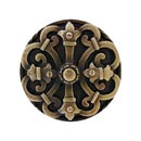 Notting Hill [NHK-176-AB] Solid Pewter Cabinet Knob - Chateau - Antique Brass Finish - 1 5/8&quot; Dia.