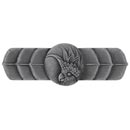 Notting Hill [NHP-326-AP-R] Solid Pewter Cabinet Pull Handle - Cockatoo - Horizontal - Right Side - Antique Pewter Finish - 4 1/4&quot; L