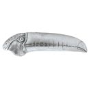 Notting Hill [NHP-330-BP-L] Solid Pewter Cabinet Pull Handle - Toucan - Left Side - Brilliant Pewter Finish - 4 3/8&quot; L