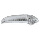 Notting Hill [NHP-330-BP-R] Solid Pewter Cabinet Pull Handle - Toucan - Right Side - Brilliant Pewter Finish - 4 3/8&quot; L