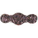 Notting Hill [NHP-602-AC] Solid Pewter Cabinet Pull Handle - Florid Leaves - Antique Copper Finish - 4&quot; L