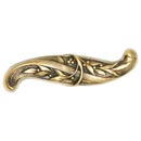 Notting Hill [NHP-609-SG] White Metal Cabinet Pull Handle - Chelsea - 24K Satin Gold Finish - 3 5/8&quot; L