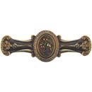Notting Hill [NHP-613-BHT] Solid Pewter Cabinet Pull Handle - Fruit Bouquet - Hand-Tinted Antique Brass Finish - 4 1/8&quot; L