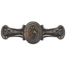 Notting Hill [NHP-613-BNHT] Solid Pewter Cabinet Pull Handle - Fruit Bouquet - Hand-Tinted Brite Nickel Finish - 3" C/C - 4 1/8" L