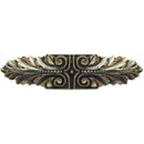 Notting Hill [NHP-625-BB] Solid Pewter Cabinet Pull Handle - Opulent Scroll - Brite Brass Finish - 3 3/4&quot; L