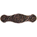 Notting Hill [NHP-629-AC] Solid Pewter Cabinet Pull Handle - Grapevines - Antique Copper Finish - 3" C/C - 4" L