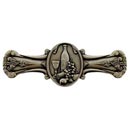 Notting Hill [NHP-640-BB] Solid Pewter Cabinet Pull Handle - Best Cellar Wine - Brite Brass Finish - 3&quot; C/C - 4&quot; L