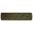 Notting Hill [NHP-659-AB] Solid Pewter Cabinet Pull Handle - Saddleworth - Antique Brass Finish - 3" C/C - 3 7/8" L