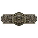 Notting Hill [NHP-670-BB] Solid Pewter Cabinet Pull Handle - Renaissance - Brite Brass Finish - 3&quot; C/C - 4&quot; L