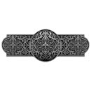 Notting Hill [NHP-670-BP] Solid Pewter Cabinet Pull Handle - Renaissance - Brilliant Pewter Finish - 3&quot; C/C - 4&quot; L