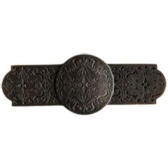 Notting Hill [NHP-673-DB] Solid Pewter Cabinet Pull Handle - Renaissance Etch - Dark Brass Finish - 4&quot; L