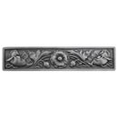 Notting Hill [NHP-675-AP] Solid Pewter Cabinet Pull Handle - Poppy - Antique Pewter Finish - 3" C/C - 4 7/8" L
