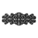 Notting Hill [NHP-676-AP] Solid Pewter Cabinet Pull Handle - Chateau - Antique Pewter Finish - 3&quot; C/C - 4 1/8&quot; L