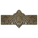 Notting Hill [NHP-678-AB] Solid Pewter Cabinet Pull Handle - Dianthus - Antique Brass Finish - 3&quot; C/C - 4 3/8&quot; L
