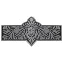 Notting Hill [NHP-678-AP] Solid Pewter Cabinet Pull Handle - Dianthus - Antique Pewter Finish - 3" C/C - 4 3/8" L