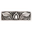 Notting Hill [NHP-681-AP] Solid Pewter Cabinet Pull Handle - Hope Blossom - Antique Pewter Finish - 4 1/8&quot; L
