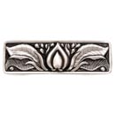 Notting Hill [NHP-681-BP] Solid Pewter Cabinet Pull Handle - Hope Blossom - Brilliant Pewter Finish - 3&quot; C/C - 4 1/8&quot; L