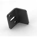 Outerpull [OPL-400] Exterior Gate Stop - L Shape - Black Finish - 1 3/4&quot; Projection