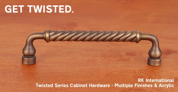 RK International Twisted Series Decorative Cabinet Hardware