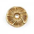 RK International [BP-483] Solid Brass Cabinet Knob Backplate - Daisy - Polished Brass Finish - 1 1/2&quot; Dia.