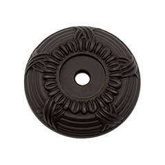 RK International [BP-485-RB] Solid Brass Cabinet Knob Backplate - Large Cross &amp; Petal - Oil Rubbed Bronze Finish - 1 1/2&quot; Dia.
