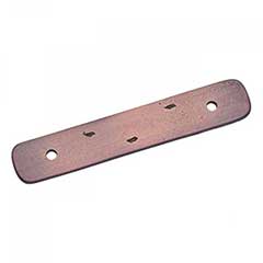 RK International [BP-7812-DC] Solid Brass Cabinet Pull Backplate - Distressed Decorative Rod - Distressed Copper Finish - 4 5/16&quot; L
