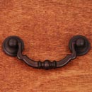 RK International [CP-3707-RB] Solid Brass Cabinet Bail Pull - Sculptured Beaded - Standard Size - Oil Rubbed Bronze Finish - 3" C/C - 4" L