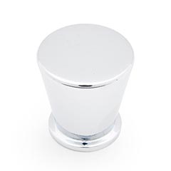 RK International [CK-792-PC] Solid Brass Cabinet Knob - Button - Polished Chrome Finish - 15/16&quot; DIa.
