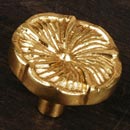 RK International [CK-183] Solid Brass Cabinet Knob - Daisy - Polished Brass Finish - 1 1/4&quot; Dia.