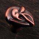 RK International [CK-204-DC] Solid Brass Cabinet Knob - Pretty Wrap - Distressed Copper Finish - 1 1/4" L