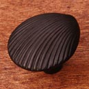 RK International [CK-216-RB] Solid Brass Cabinet Knob - Clam Shell - Oil Rubbed Bronze Finish - 1 3/8&quot; Dia.