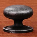 RK International [CK-3216-ATDN] Solid Brass Cabinet Knob - Large Solid Round w/ Back Plate - Distressed Nickel Finish - 1 1/2&quot; Dia.