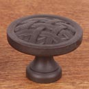 RK International [CK-751-RB] Solid Brass Cabinet Knob - Large Cross-Hatched - Oil Rubbed Bronze Finish - 1 1/2&quot; Dia.
