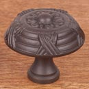 RK International [CK-753-RB] Solid Brass Cabinet Knob - Large Crosses &amp; Petals - Oil Rubbed Bronze Finish - 1 1/2&quot; Dia.
