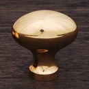 RK International [CK-8215-B] Solid Brass Cabinet Knob - Football - Polished Brass Finish - 1 5/16&quot; L