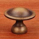 RK International [CK-9303-AE] Solid Brass Cabinet Knob - Small Smooth Dome - Antique English Finish - 1 1/4" Dia.