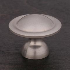RK International [CK-9303-P] Solid Brass Cabinet Knob - Small Smooth Dome - Satin Nickel Finish - 1 1/4&quot; Dia.