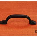 RK International [CP-42-BL] Solid Brass Cabinet Pull Handle - Two Step Foot Rectangular - Standard Size - Black Finish - 3" C/C - 4 1/8" L