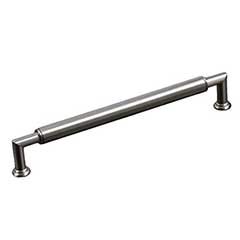 RK International [CP-879-P] Solid Brass Cabinet Pull Handle - Cylinder Middle - Oversized - Satin Nickel Finish - 10&quot; C/C - 10 5/8&quot; L