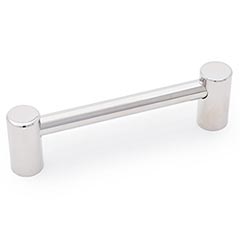 RK International [CP-536-PC] Steel Cabinet Pull Handle - Post Ends Series - Standard Size - Polished Chrome Finish - 96mm C/C - 4 3/8&quot; L