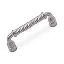 RK International [CP-800-P] Solid Brass Cabinet Pull Handle - Twisted - Standard Size - Satin Nickel Finish - 3" C/C - 3 1/2" L