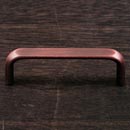 RK International [CP-16-DC] Solid Brass Cabinet Pull Handle - Smooth Rectangular - Standard Size - Distressed Copper Finish - 3&quot; C/C - 3 1/4&quot; L