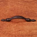 RK International [CP-33-RB] Solid Brass Cabinet Pull Handle - Decorative Finial Ends - Standard Size - Oil Rubbed Bronze Finish - 3&quot; C/C - 5 1/8&quot; L