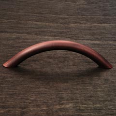 RK International [CP-3716-DC] Solid Brass Cabinet Pull Handle - Half Moon - Standard Size - Distressed Copper Finish - 3 1/2&quot; C/C - 4 1/4&quot; L