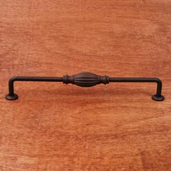 RK International [CP-3719-RB] Solid Brass Cabinet Pull Handle - Indian Drum - Oversized - Oil Rubbed Bronze Finish - 8&quot; C/C - 8 3/4&quot; L