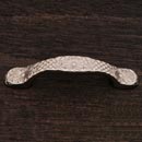 RK International [CP-406-P] Solid Brass Cabinet Pull Handle - Flowery Ornate - Standard Size - Satin Nickel Finish - 3&quot; C/C - 4 1/2&quot; L