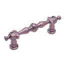 RK International [CP-620-DC] Solid Brass Cabinet Pull Handle - Augustine Series - Standard Size - Distressed Copper Finish - 3" C/C - 4 1/4" L
