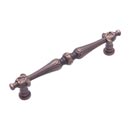 RK International [CP-621-AE] Solid Brass Cabinet Pull Handle - Augustine Series - Oversized - Antique English Finish - 5&quot; C/C - 6 1/4&quot; L