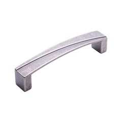 RK International [CP-672-WN] Solid Brass Cabinet Pull Handle - Trumbull Series - Oversized - Weathered Nickel Finish - 5&quot; C/C - 5 1/4&quot; L
